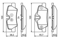 34216871300BO2 34216871300 34 21 6 871 300 6871300 0 986 495 400 MINI F57 -  Brake Pad Set, disc brake