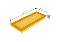 13717534845BO 13717534845 13 71 7 534 845 7534845 F 026 400 151 MINI R57 -  Air Filter