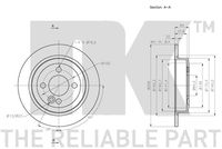 34216774987NK2 34216774987 34 21 6 774 987 6774987 314036 MINI R55 -  Brake Disc
