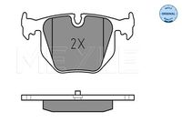 34216761251M1 34216761251 34 21 6 761 251 6761251 025 214 8717 BMW E38 -  Brake Pad Set, disc brake