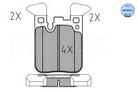 34216887576M1 34216887576 34 21 6 887 576 6887576 025 250 2916 BMW K16 -  Brake Pad Set, disc brake