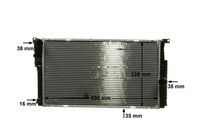 17118672102MO 17118672102 17 11 8 672 102 8672102 CR 1907 000P BMW F23 -  Radiator, engine cooling